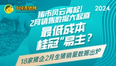 猪市风云再起！2月销售数据大起底，最低成本“桂冠”易主？